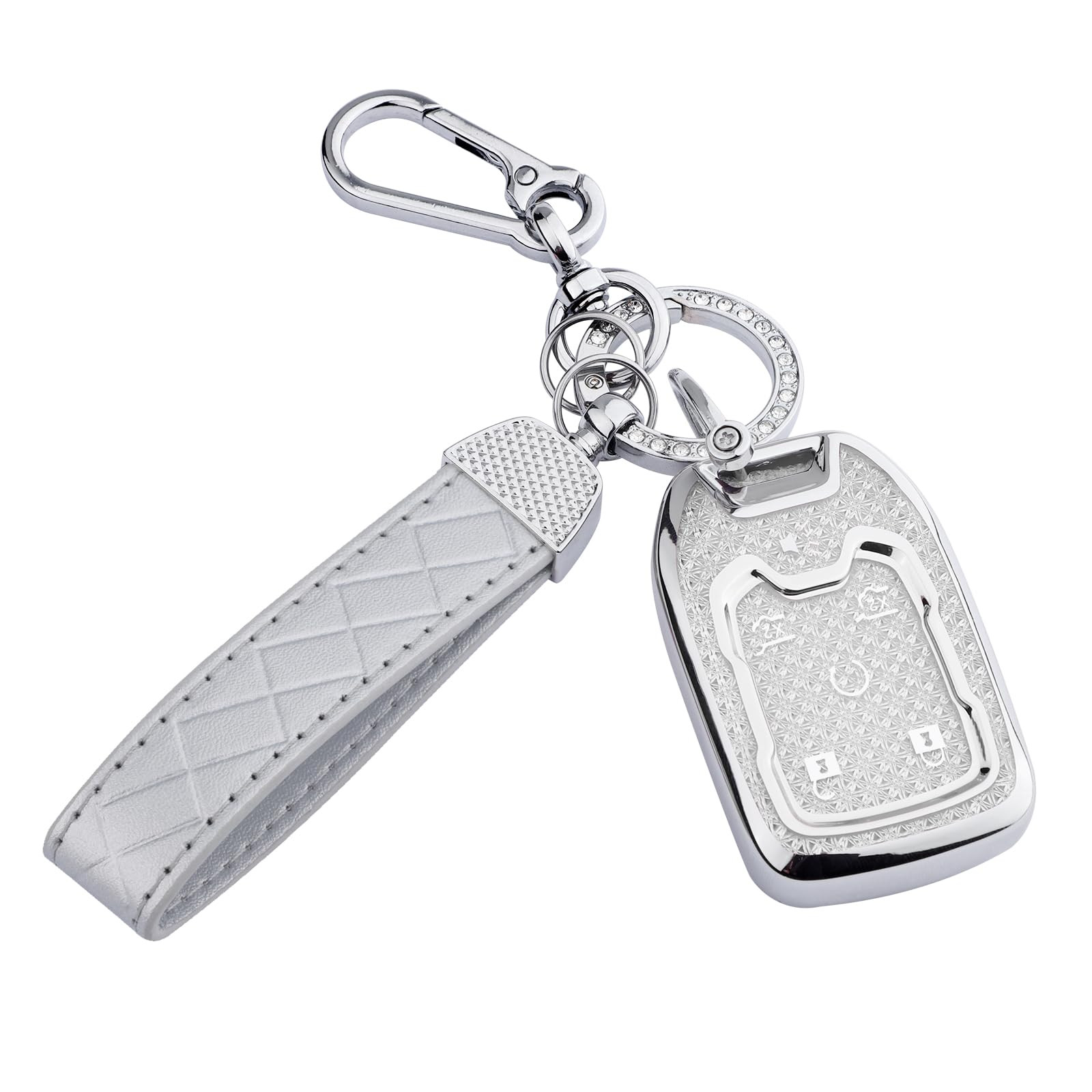 for Chevy 6 Button Key fob Cover, Soft TPU Keys Protector Bling Key Fob Keychain for Chevy Suburb... | Amazon (US)