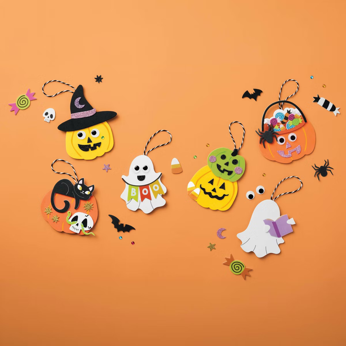 Halloween Craft Foam Platter Characters Activity DIY Art Kit - Mondo Llama\u2122 | Target