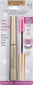 L'Oréal Paris Makeup Telescopic Original Lengthening Mascara, Black, 0.27 Fl Oz (1 Count) | Amazon (US)