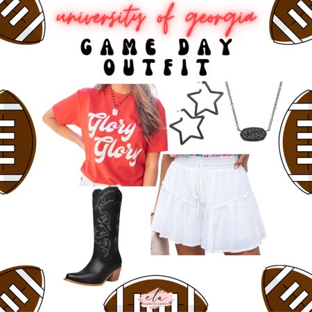 Calling all my georgia fans!! 
Football season is coming fast! I’ve been on the lookout for some cute football season outfits and here’s one I put together!
I’m loving the black boots, they’re on Amazon for $50!! Go grab them!!  So many colors too!

#georgia #bulldogs #dawgs #uga #football #shirt #crop #footballseason #shirt #etsy #sale #sec #georgiafootball #sicem #gloryglory

#LTKBacktoSchool #LTKFind #LTKU