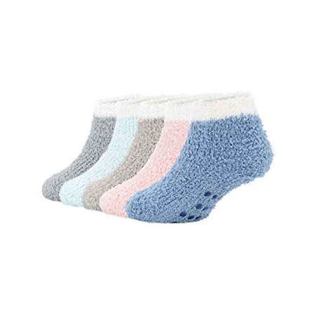 Baby Non Slip Grip Socks Warm Ankle Socks Fuzzy Fleece Socks For Infants Toddlers Kids Boys Girls Ne | Walmart (US)