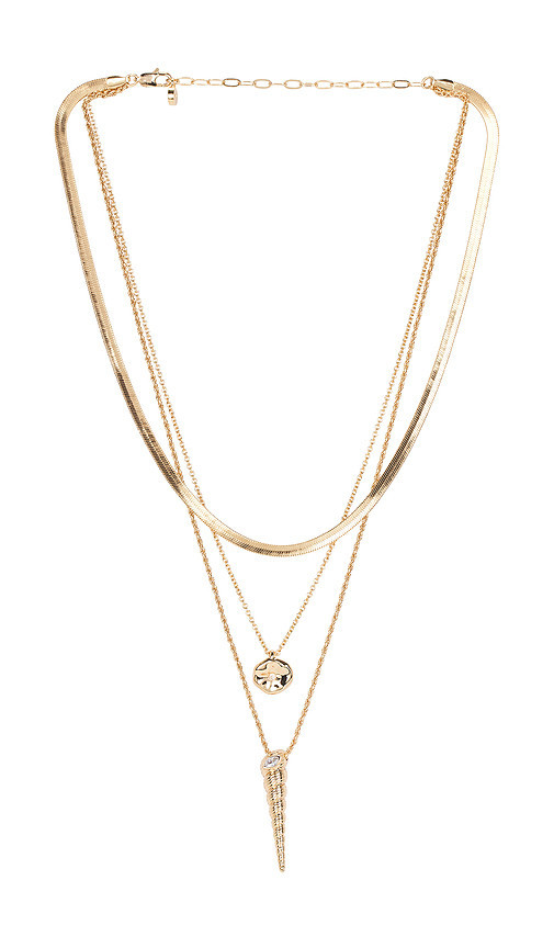 Ettika Oceanic Dreams Layered Necklace in Metallic Gold. | Revolve Clothing (Global)