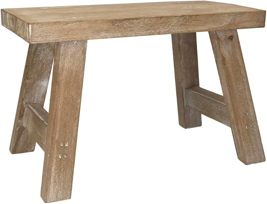 Gisela Graham Small Wooden Rustic Decorative Bench | Amazon (UK)