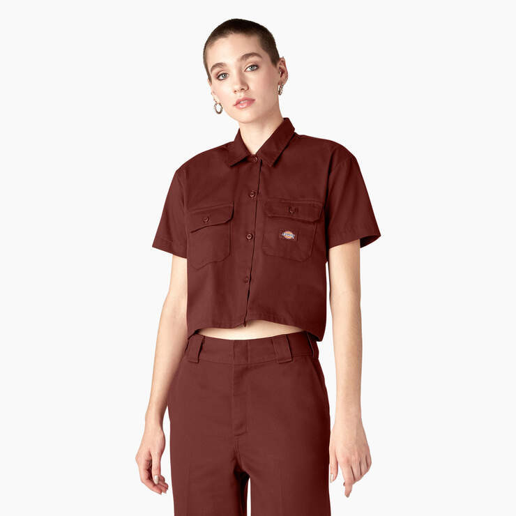 Women's Cropped Work Shirt - Dickies US | Dickies