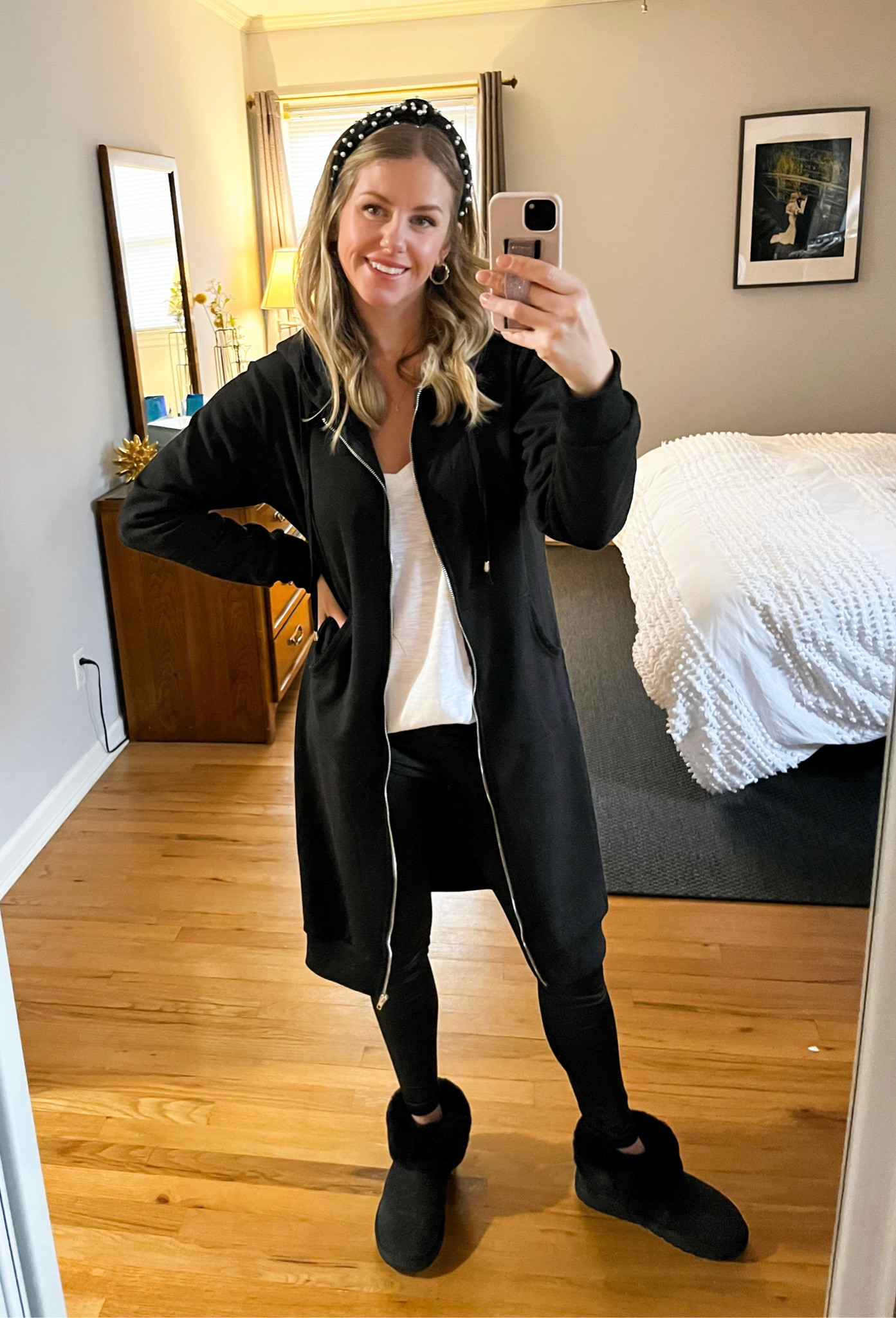 Coziest hoodie. On sale for $38. Size small. Wearing a medium in the white shirt  

#LTKFind #LTKunder50 #LTKsalealert