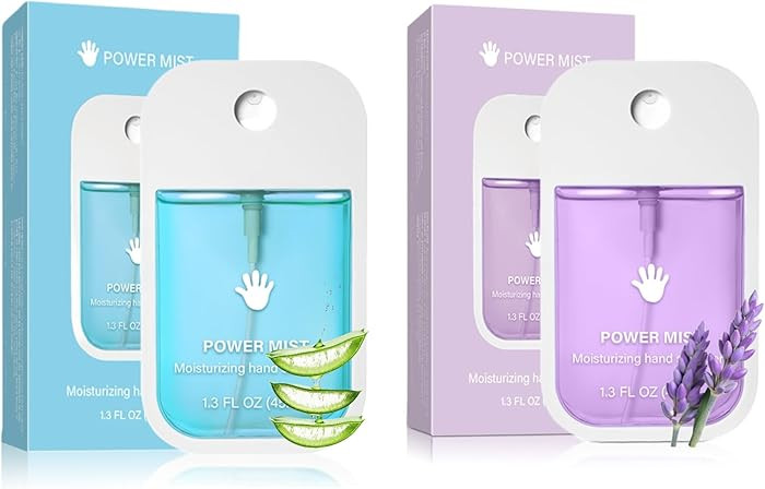 2pcs Hand Sanitizer Spray, Portable Power Mist Hydrating Hand Sanitizers Spray Travel Size, Pocke... | Amazon (US)