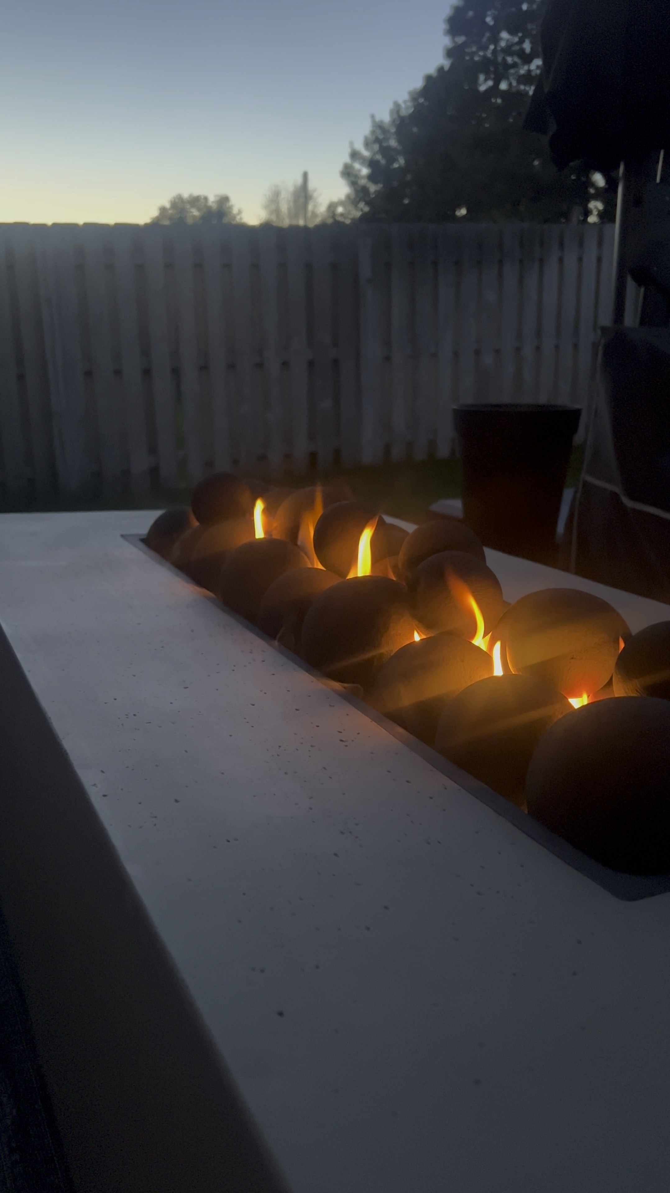 Added fire pit spheres for a more sleek and modern vibe  

#LTKSeasonal #LTKHome #LTKFallSale