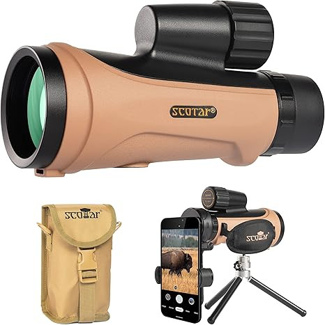 12x50 Monocular Telescope - FMC Fogproof, IP67 Waterproof Hand Held Telescope - BAK4 Phase and Di... | Amazon (US)