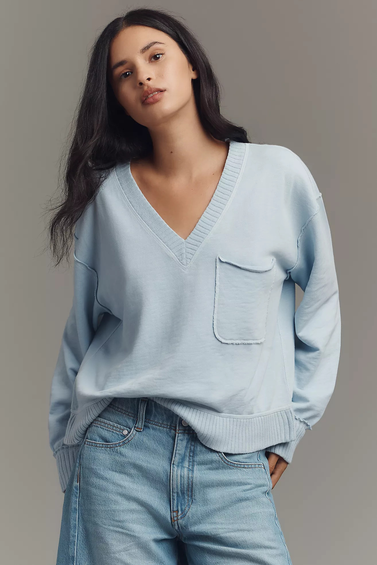 The Montana Pocket Knit Top by Pilcro | Anthropologie (US)
