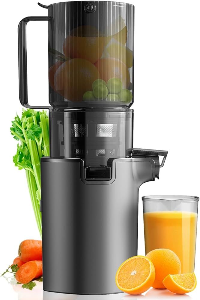 Masticating Juicers, Slow Cold Press Juicer Machine with 4.1-inch (104mm) Wide Feeding Mouth, Jui... | Amazon (US)