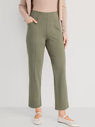 Extra High-Waisted Stevie Straight Taper Ankle Pants for Women | Old Navy (US)