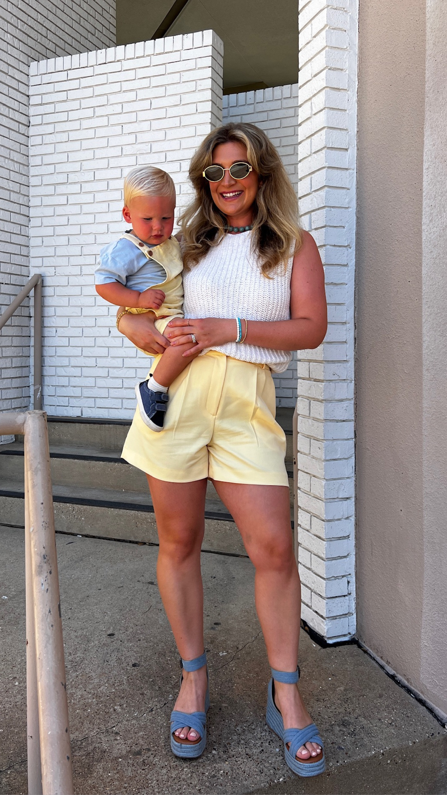 Outfit on sale! Abercrombie is having 15% off almost everything & my heels are on sale too! Summer outfit, tailored shorts outfit,  

#LTKStyleTip #LTKSaleAlert