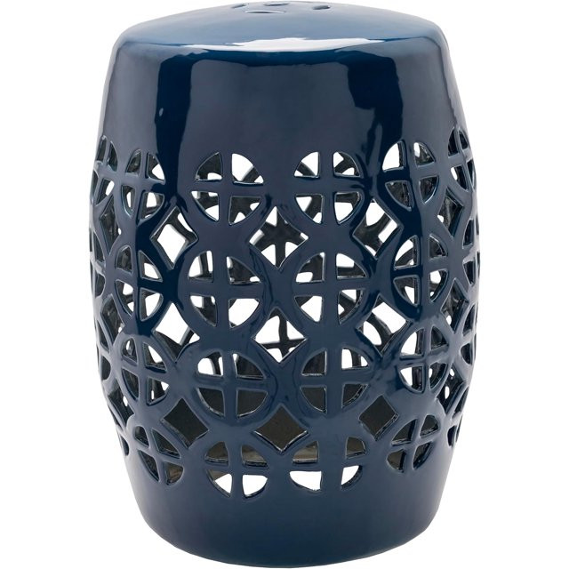Mark&Day Garden Stools - Pondorf Navy Ceramic, Porcelain Decorative Garden Stool - Global Indoor ... | Walmart (US)