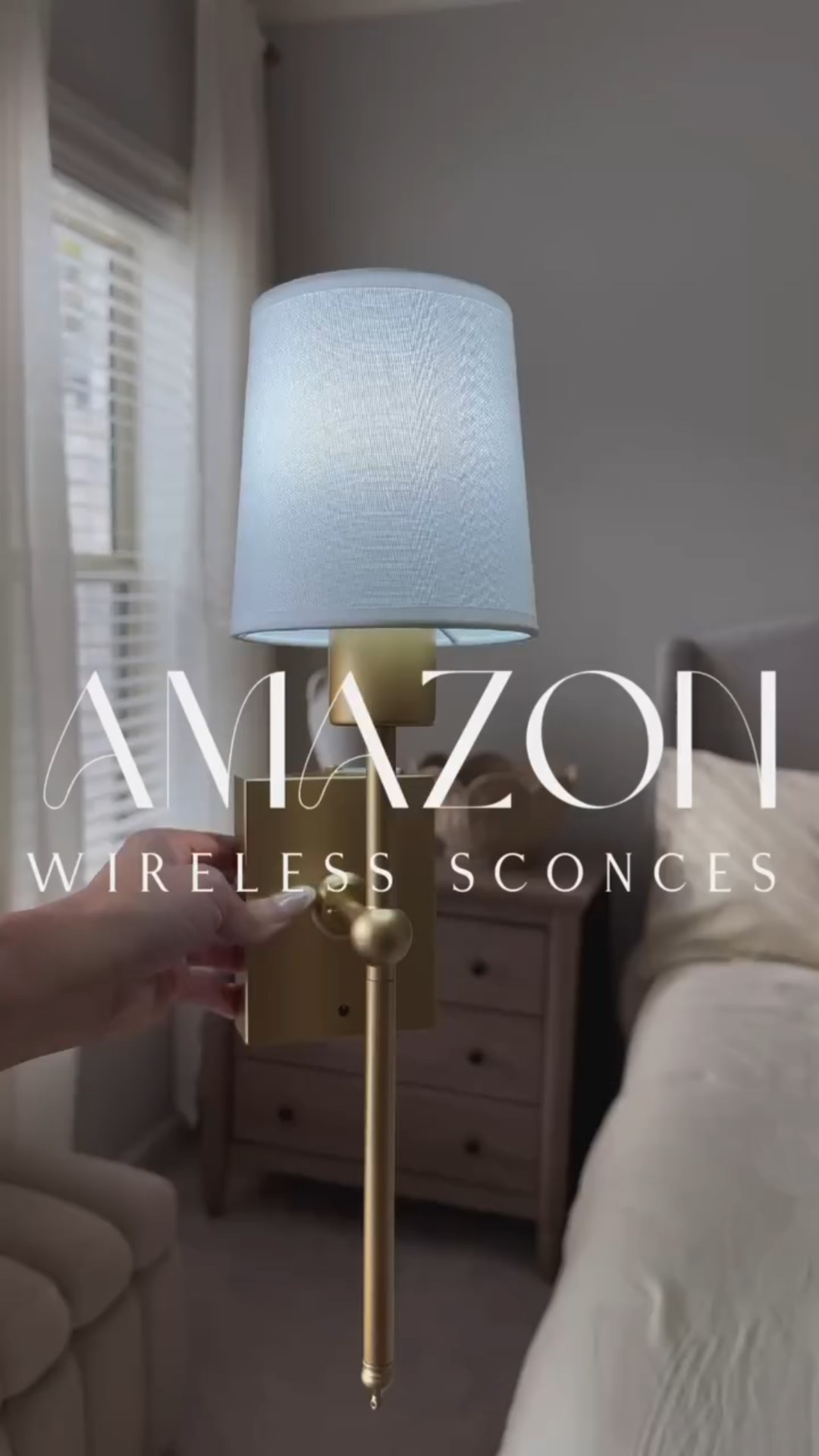 POV: You want cozy ambient lighting without the hassle of wiring… ✨

These new wireless rechargeable wall sconces instantly elevated our guest bedroom. No electrician needed — just install, charge, and style! I placed them above each nightstand and between the bed for that perfectly balanced look. They’re remote-controlled, dimmable, and have 4 different color temps so you can set the exact vibe you want — from warm and cozy to crisp and bright.

Battery-powered and renter-friendly — I’m obsessed. 

#LTKFindsUnder50 #LTKStyleTip #LTKHome