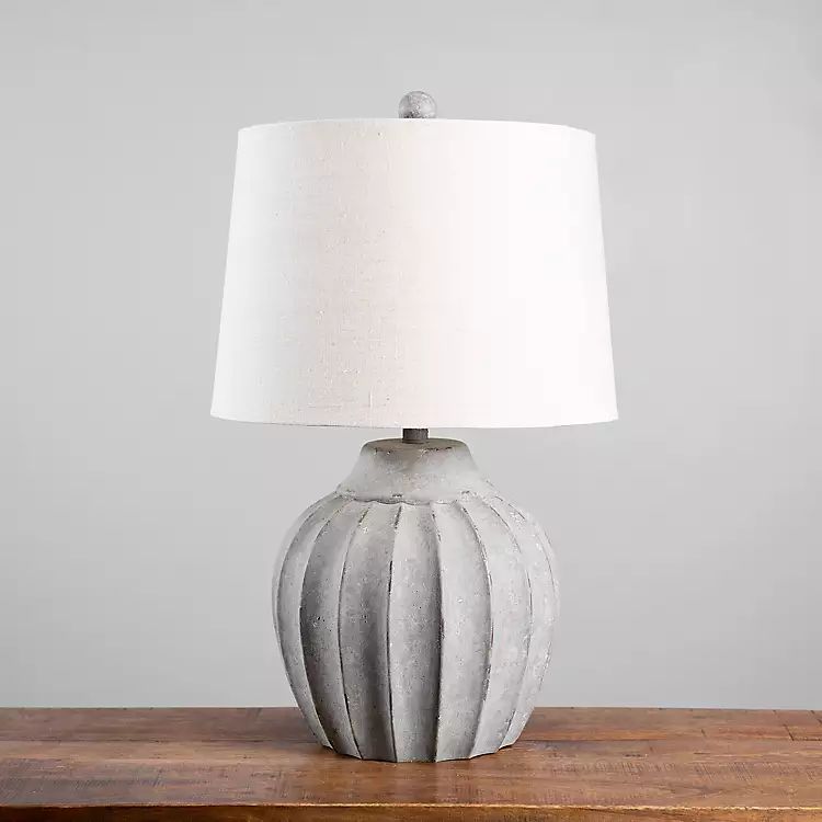 Distressed Stone Table Lamp | Kirkland's Home