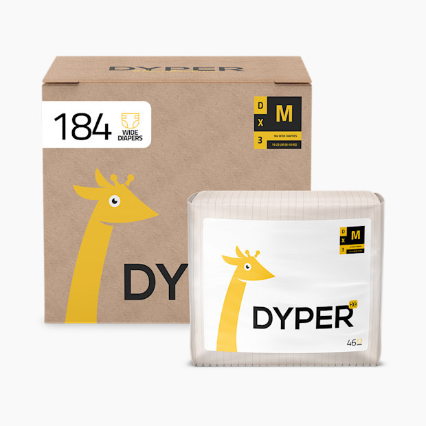 DYPER Sustainable Overnight Baby Diapers X Size M/184 count | Pla | Babylist