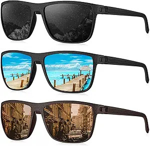 KALIYADI Polarized Sunglasses for Men, Lightweight Sun Glasses with UV Protection for Driving Fis... | Amazon (US)
