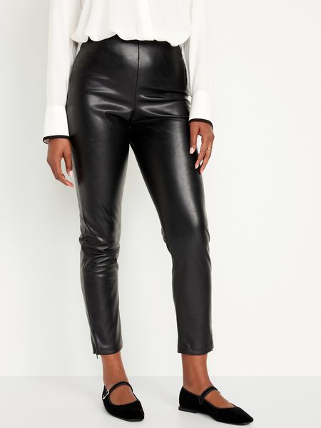 Extra High-Waisted Faux Leather Pants for Women | Old Navy (US)