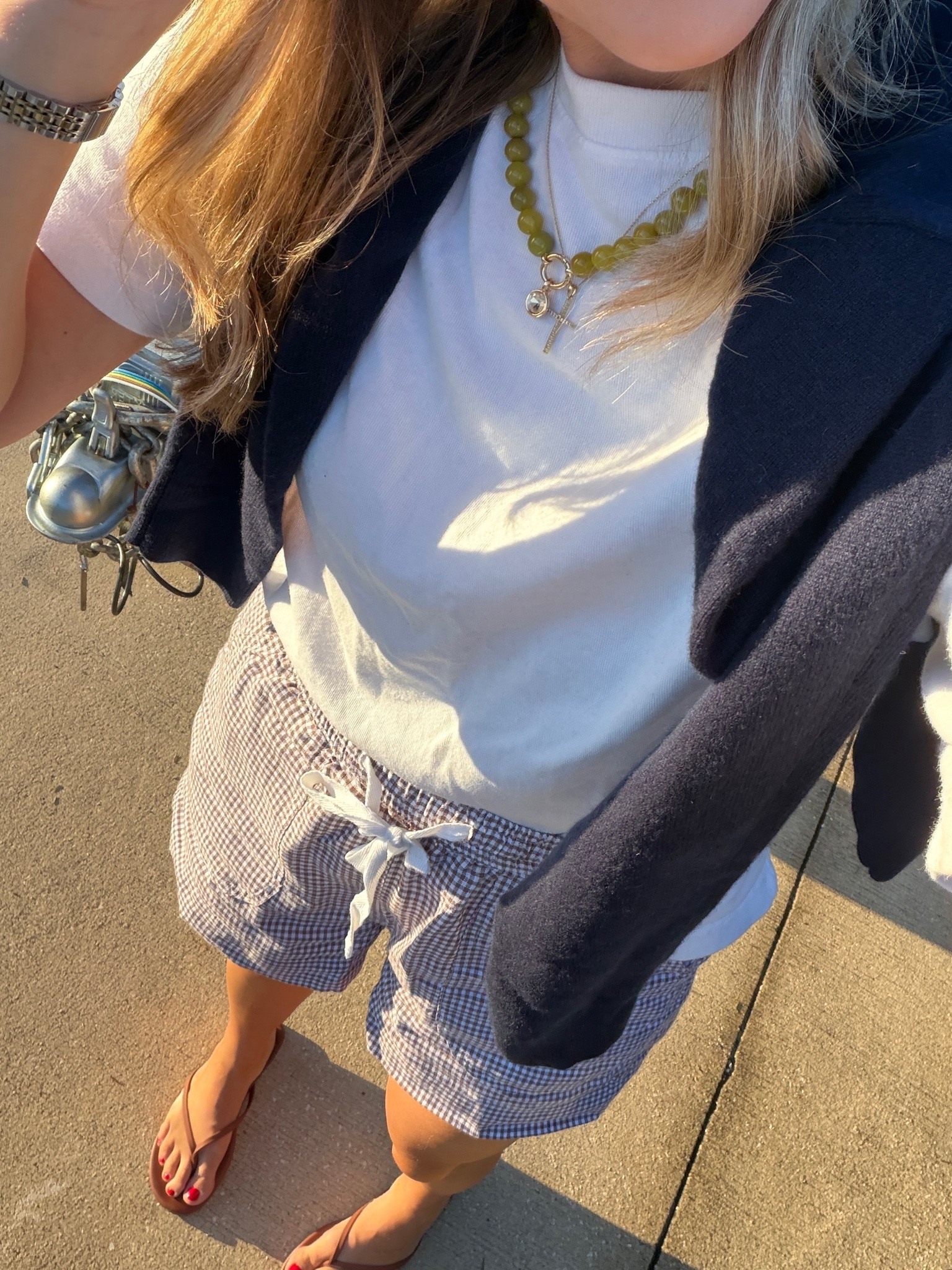 This is my version of dressing for fall when Florida has other plans. The gingham shorts + navy sweater give me just enough fall without pretending it isn’t still hot outside.

gingham shorts, transitional fall outfit, warm weather fall style, navy sweater, classic casual outfit, Florida fall outfit, early fall style

#LTKgrwm #LTKootd