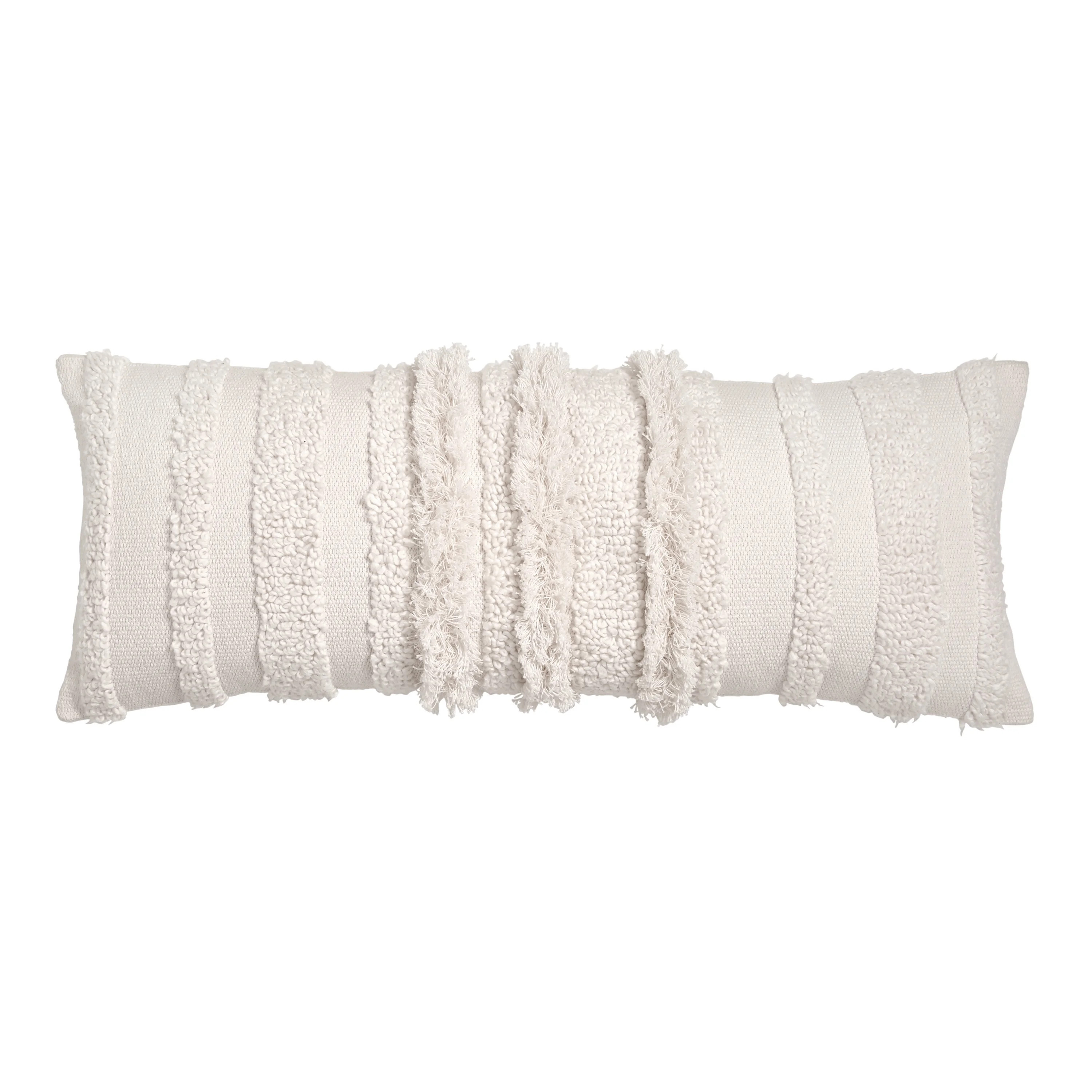 Murmur Tufted Bolster 12x30 Decorative Pillow White - Walmart.com | Walmart (US)