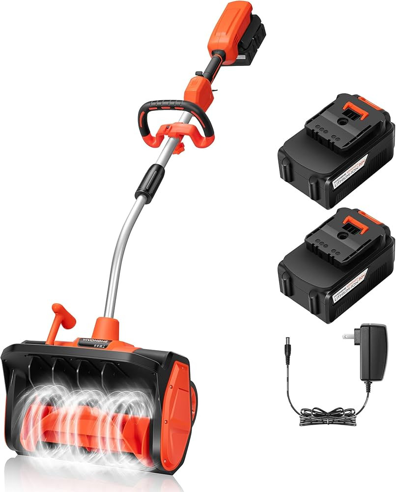 VIVOHOME 17Inches Cordless Snow Shovel 40V, Battery Powered Electric Snow Blower with Adjustable ... | Amazon (US)