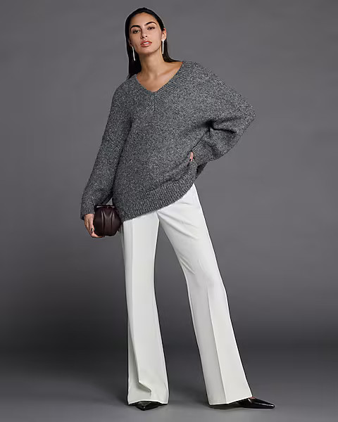 V-neck Oversized Sweater | Express