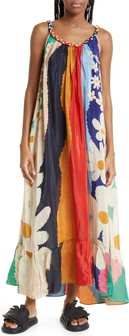 Super Fun Daisy & Stripe Maxi Dress | Nordstrom