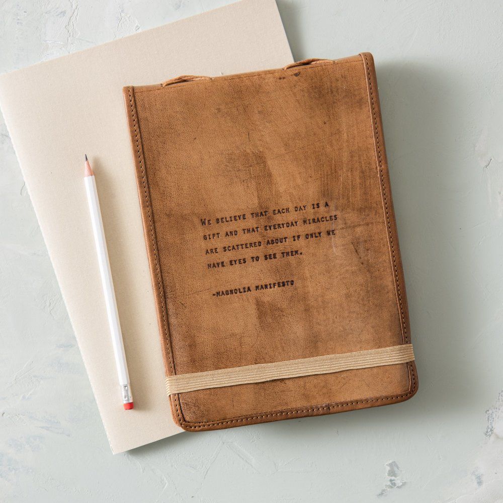 Magnolia Manifesto Leather Journal | Magnolia