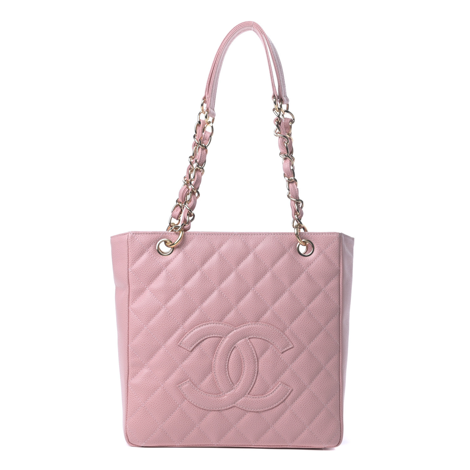 Caviar Quilted Petit Shopping Tote PST Pink | Fashionphile
