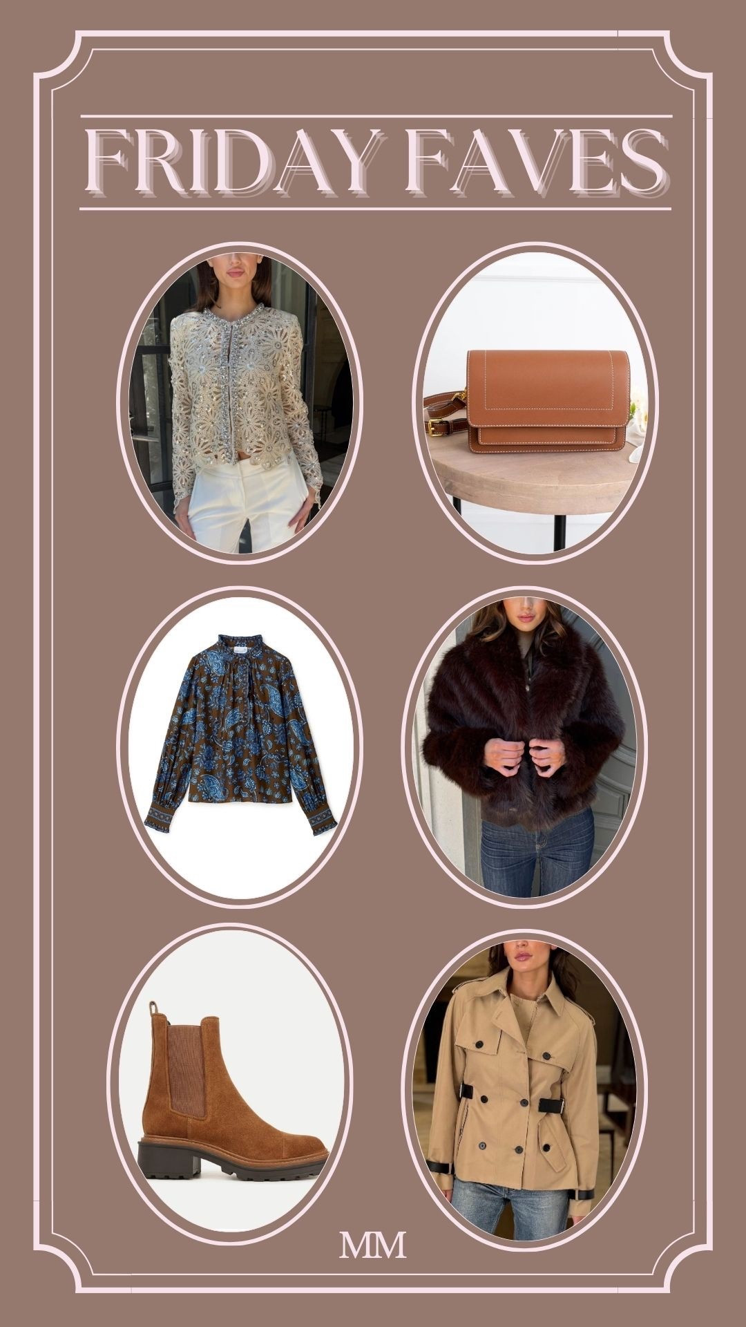 This week’s Friday favorites: elevated textures, rich browns, and timeless outerwear. From chic lace and faux fur to structured trenches and classic boots, these pieces are perfect for polished fall style. 


[fall fashion finds neutral outfit inspo capsule wardrobe essentials elevated basics chic fall outfits timeless style faux fur jacket trench coat brown leather bag chelsea boots classic fashion ltk fall style parisian chic minimalist fashion neutral tones cozy layers]

#LTKGiftGuide #LTKOver40