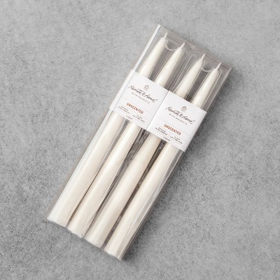 4pk Dripless Tapered Candle Cream - Hearth & Hand™ with Magnolia | Target