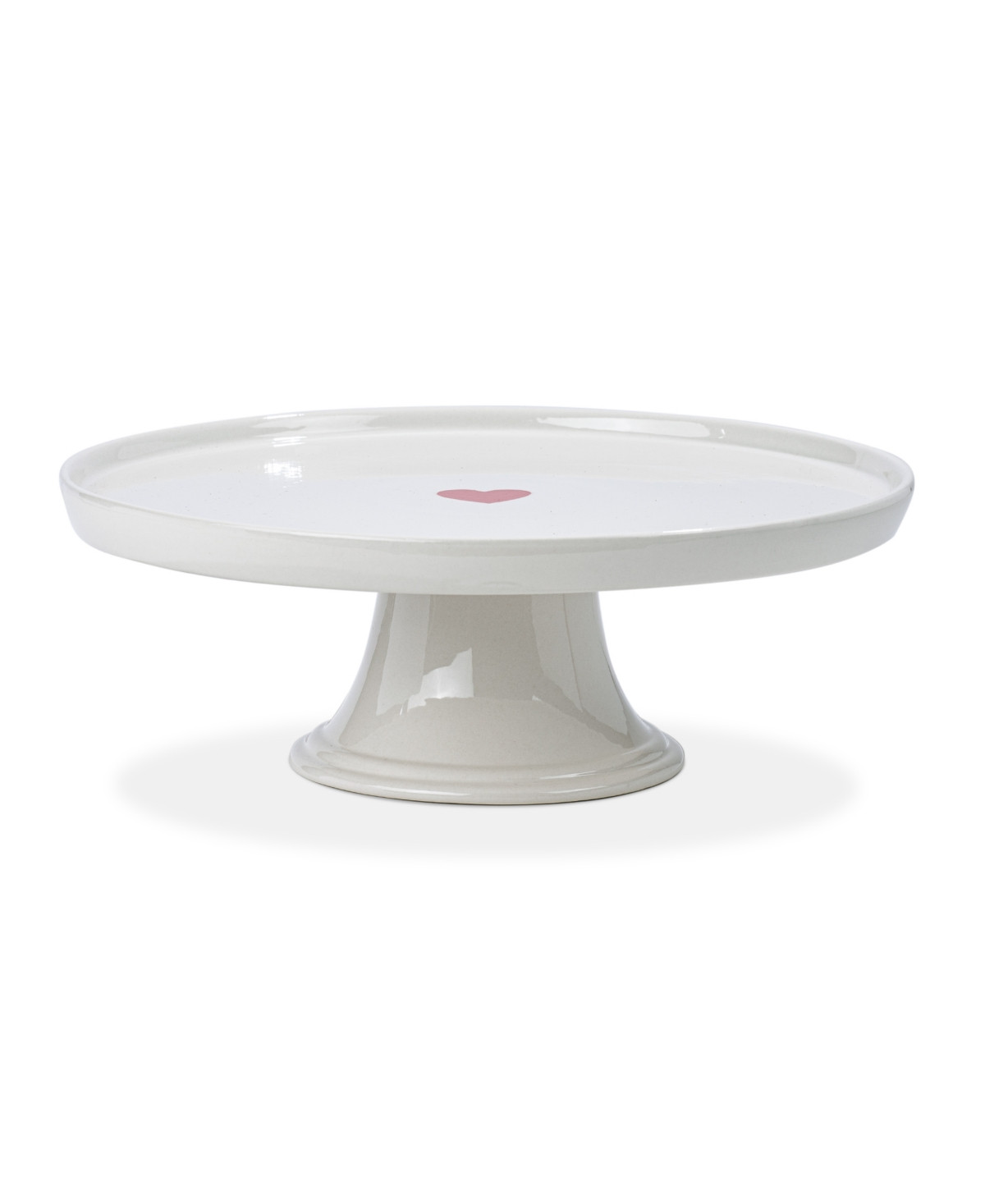 Thirstystone Round Cake Pedestal with Heart - White | Macy's