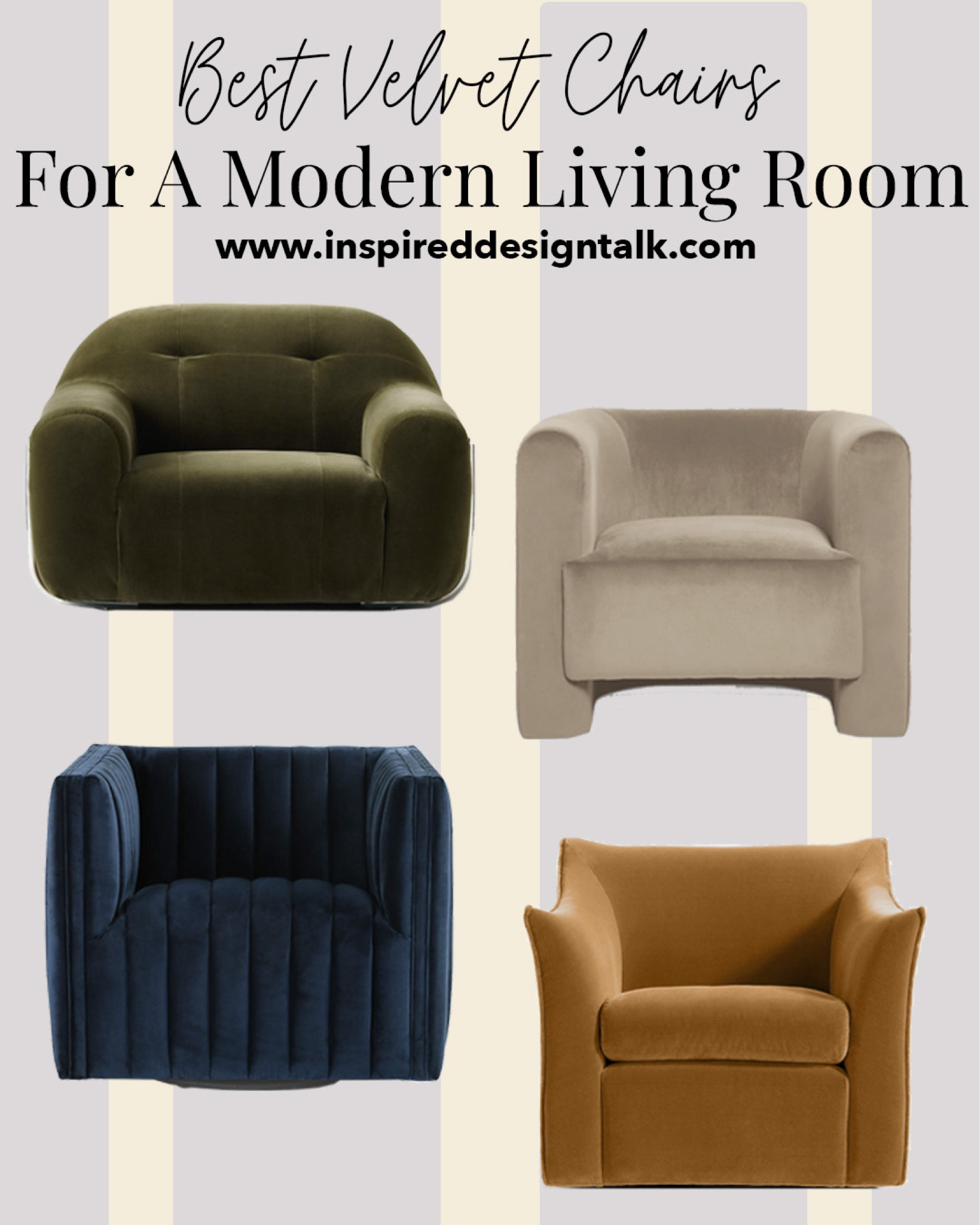 Velvet Chairs // Modern velvet chair, home decor, modern living room, contemporary living room, navy velvet chair, velvet chairs, black velvet chair, accent chairs, side chairs, modern chairs, velvet accent chair, cb2 chair, CB2 finds, crate & Barrel chair, west elm furniture, modern furniture, furniture dupe, home decor dupes, modern leather furniture, home furniture, home decor, fancy chairs, armchairs, comfy chairs, stylish chairs, elegant chairs, regal chairs

#furniture #interiordesign #homedecor #design #interior #furnituredesign #home #decor #sofa #architecture #interiors #homedesign #decoration #livingroom #art #luxury #chairs #interiordesigner #wood #vintage #handmade #mebel #woodworking #furnitureclassy #designer #style #interiordecor #bedroom

#LTKSeasonal #LTKhome #LTKstyletip