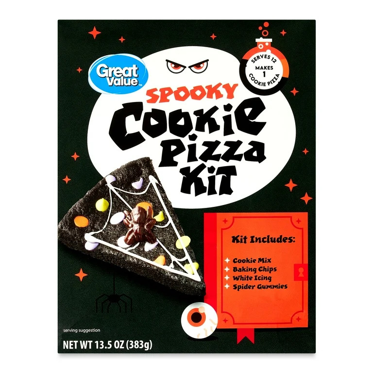 Great Value Spooky Cookie Pizza Kit, 13.5 oz - Walmart.com | Walmart (US)