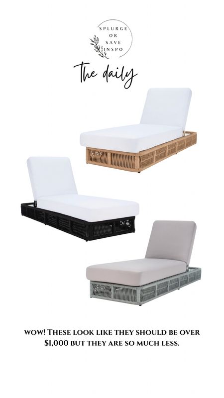 Black Friday deal. Patio chaise. Outdoor chaise. Tanning bed. Outdoor furniture. Patio furniture. 

#LTKhome #LTKCyberweek #LTKsalealert