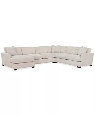 Furniture CLOSEOUT! Juliam Fabric Sectional Sofa Collection, Created for Macy's - Macy's | Macy's