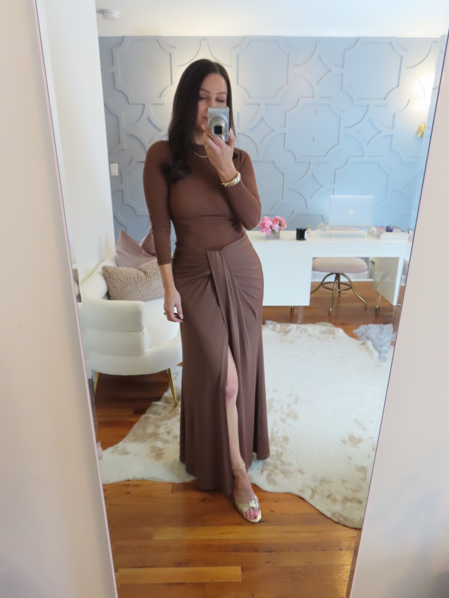 Size down in the skirt! Top true to size. Shoes true to size  

#LTKOver40