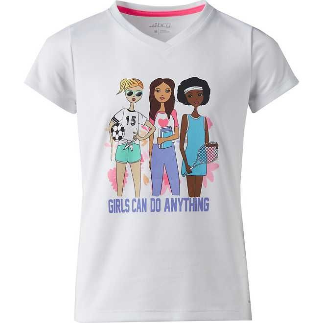 BCG Girls' Girl Power Turbo Graphic T-shirt | Academy Sports + Outdoor Affiliate