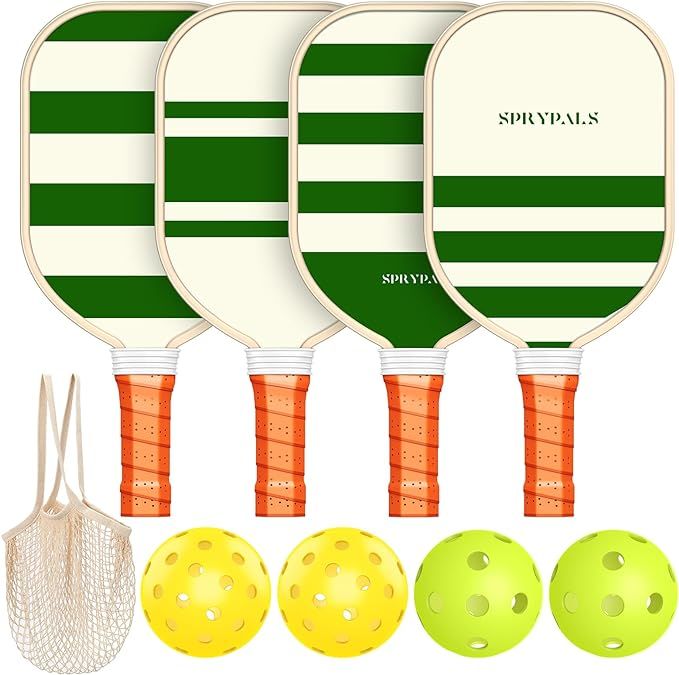 Sprypals Pickleball Paddles,USAPA Approved Pickleball Paddles Set of 4 Premium Pickleball Paddle/... | Amazon (US)