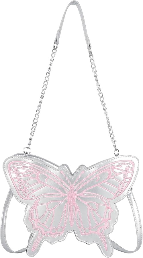 Women Mini Butterfly Shape Chain Strap Cross-body Bag Evening Clutch Handbag | Amazon (US)