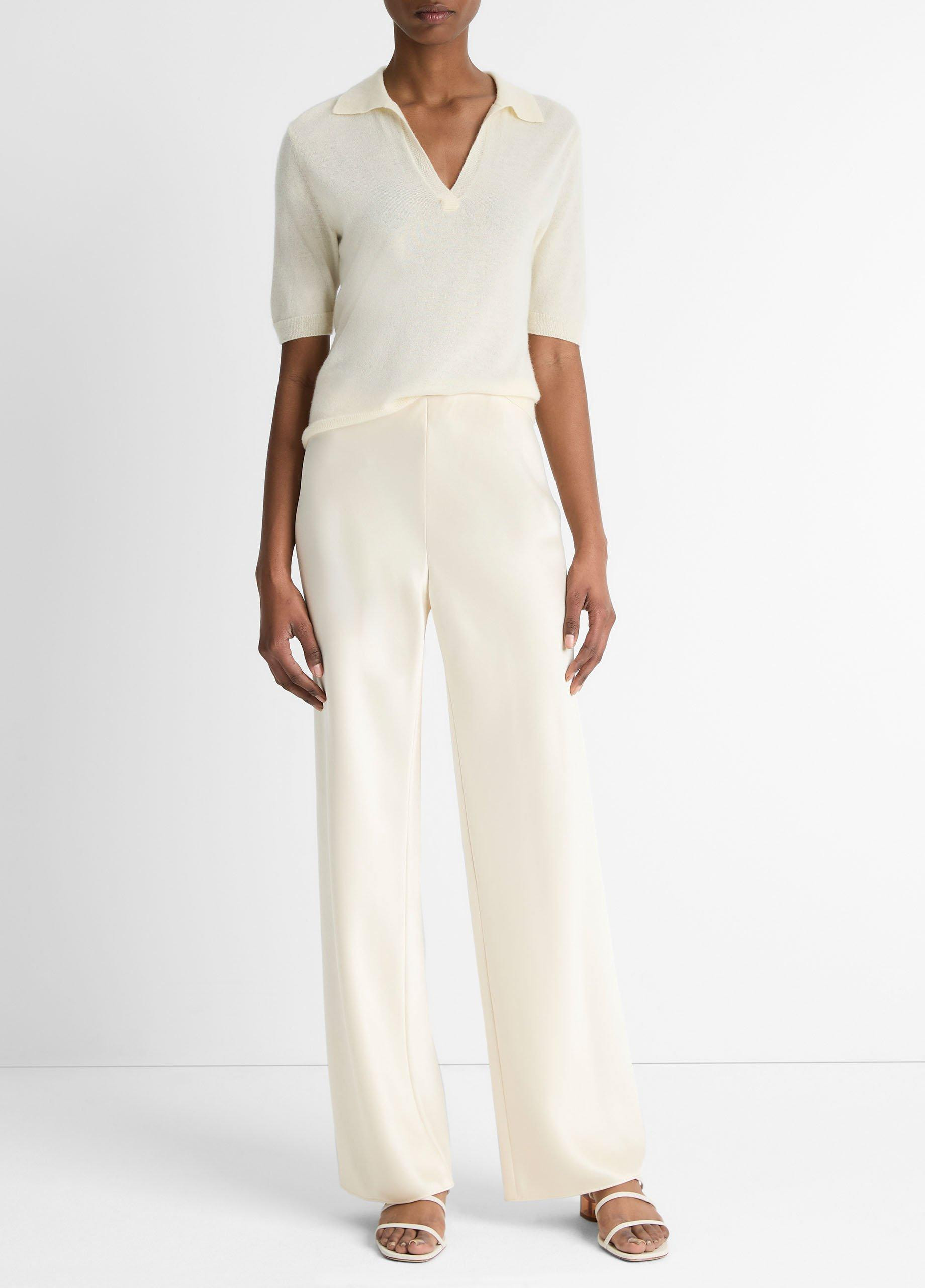 Women's Fluid Satin Bias Pant, Black, Size XL Vince | Vince LLC