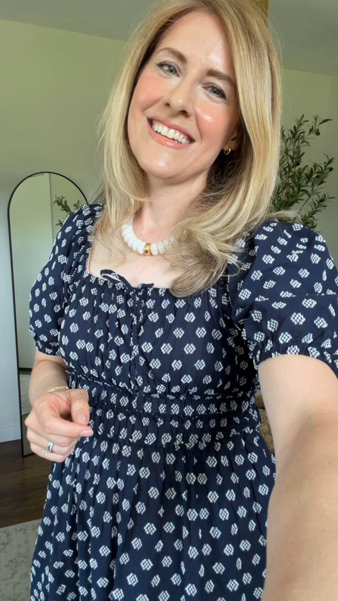 Wearing dresses every chance I get this summer! This one is a lightweight cotton, fit is true to size and I’m in a small. Also comes in light blue. #walmartfashion

#LTKOver40