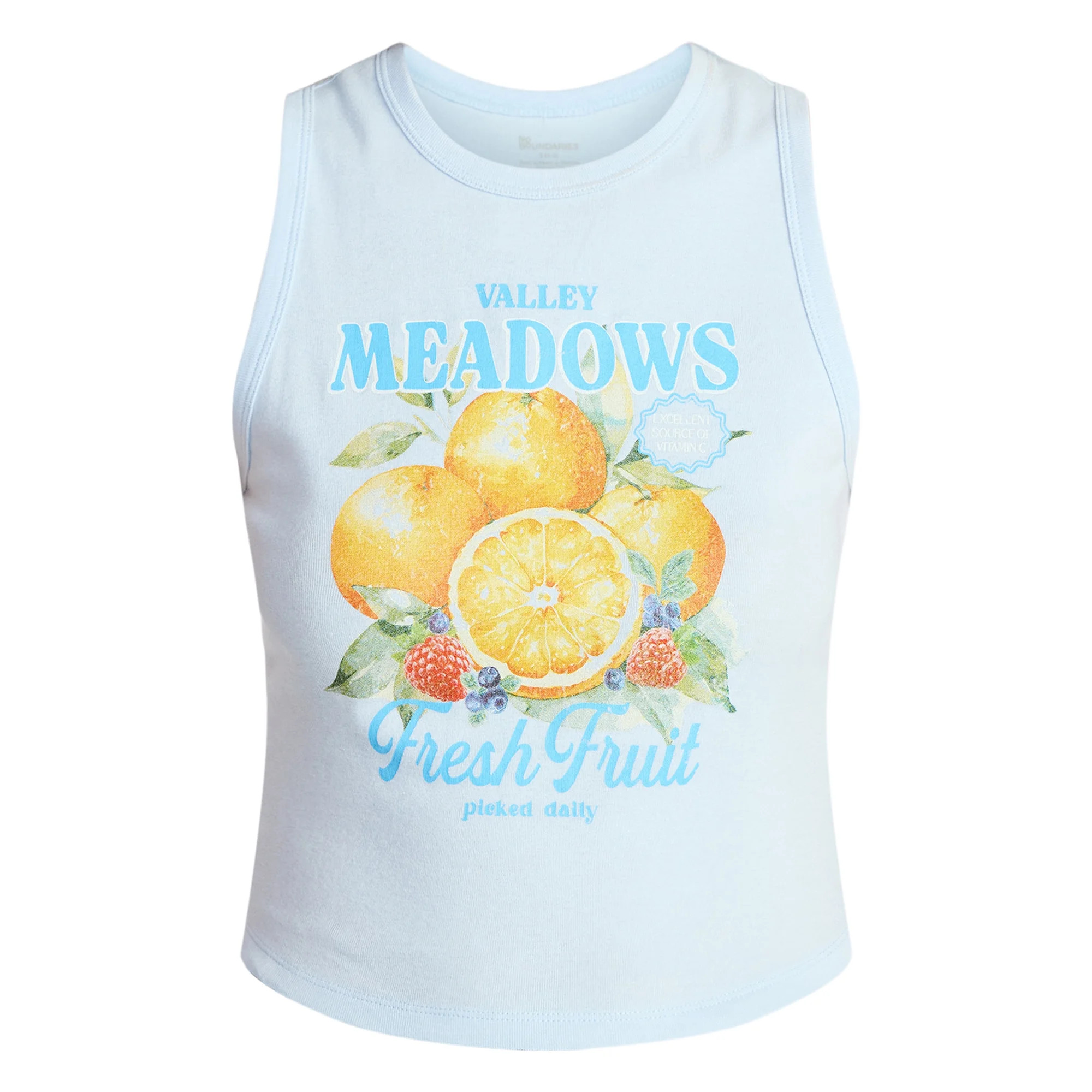 No Boundaries Cotton Ribbed Graphic Tank Top, Women's XXS-XXL | Walmart (US)