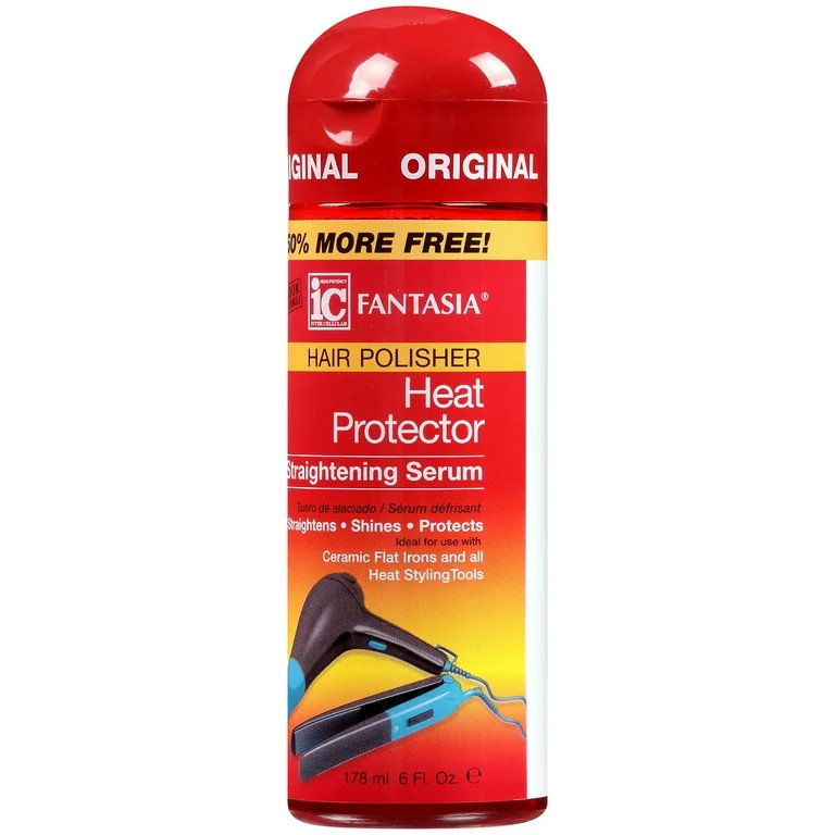 Fantasia High Potency IC Original Heat Protector Straightening Serum, 6 fl. oz., Chemically Damag... | Walmart (US)