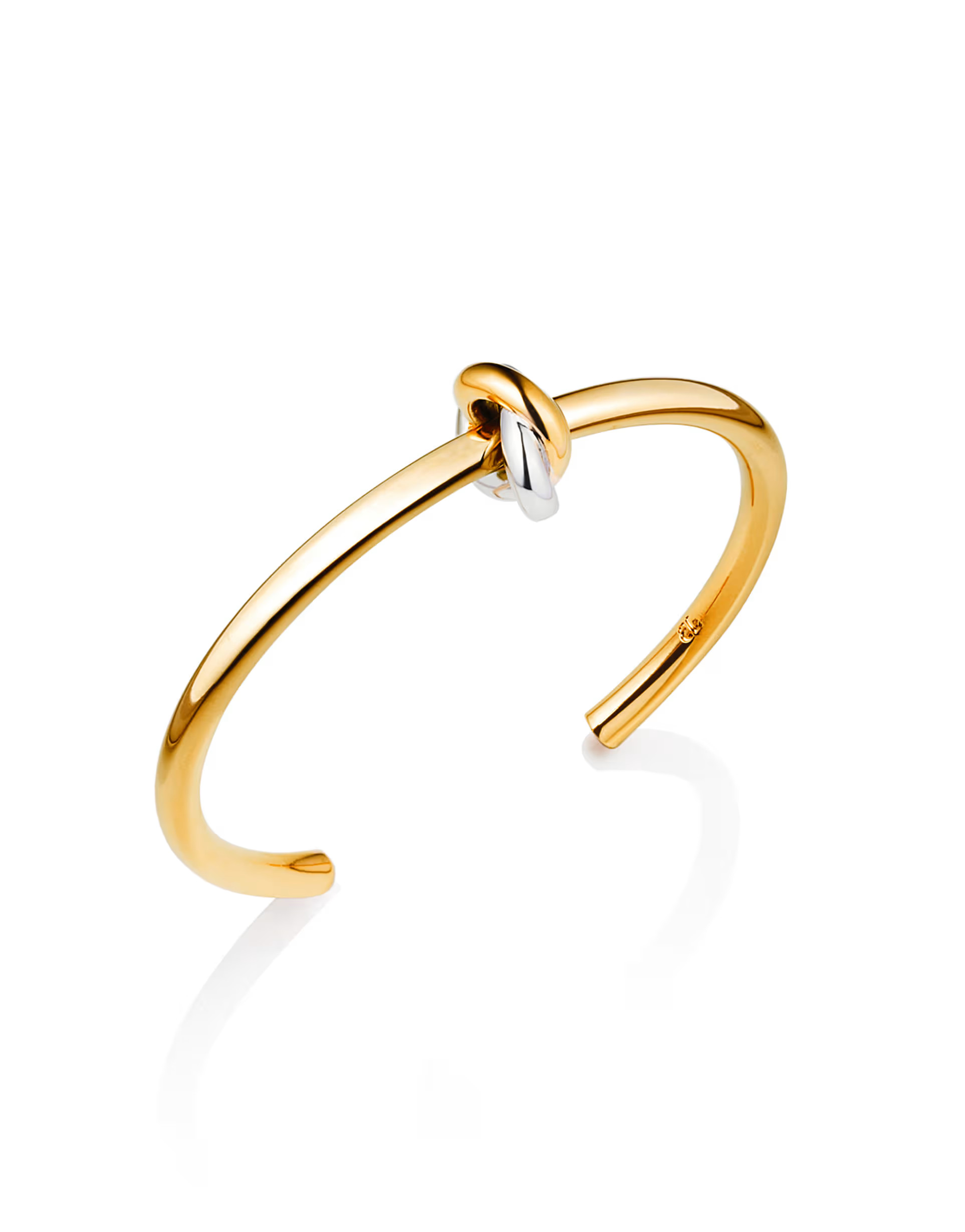 Abbott Lyon - Bracelet jonc effet noué en plaqués argent et or | ASOS (Global)