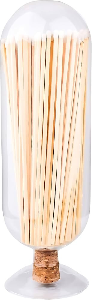 Extra Tall 11" Decorative Glass Matches Cloche | INCLUDES MATCHES!!! & Striker Strip!!! | Firepla... | Amazon (US)