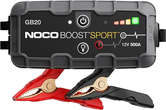 NOCO Boost GB20 500A UltraSafe Jump Starter, 12V Lithium Battery Booster | Amazon (US)