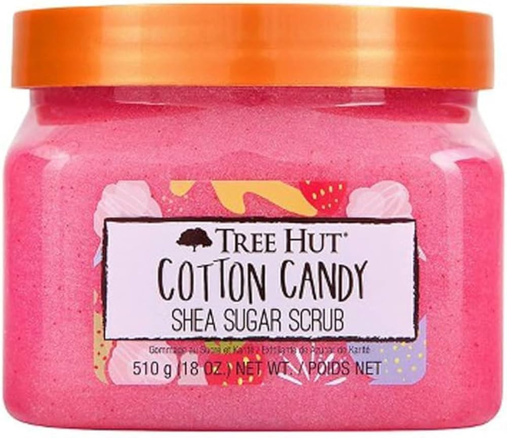 Tree Hut Cotton Candy Body Scrub, Exfoliating Sugar Scrub, Vegan, 18 Oz | Amazon (US)
