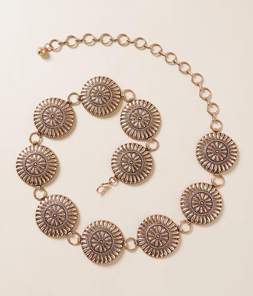 Concho Chain Belt | Buckle