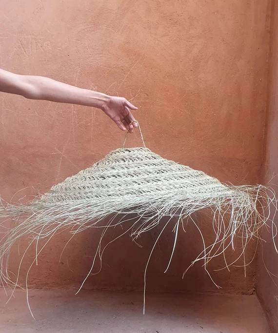 Suspension Forme Parasol En Paille Doum Fibres Naturelles - Etsy | Etsy (US)